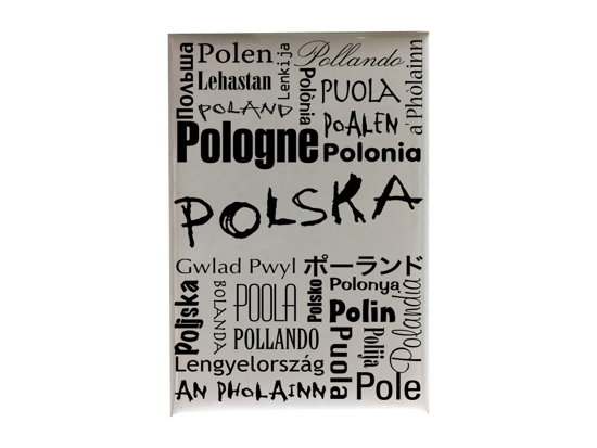 MAGNES POLSKA "25 JĘZYKÓW" CZARNY