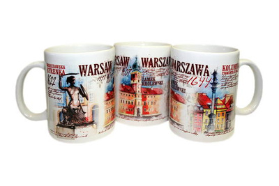 Mug with "WARSZAWA Retro"