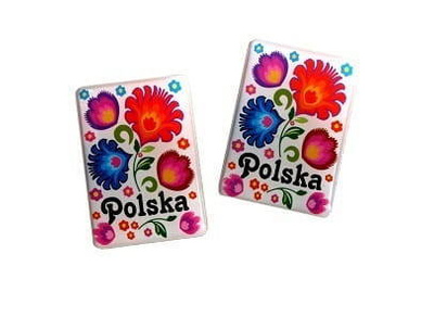 MAGNET WITH FOLK FLOWERS
