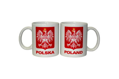 MUG WITH POLISH EMBLEM