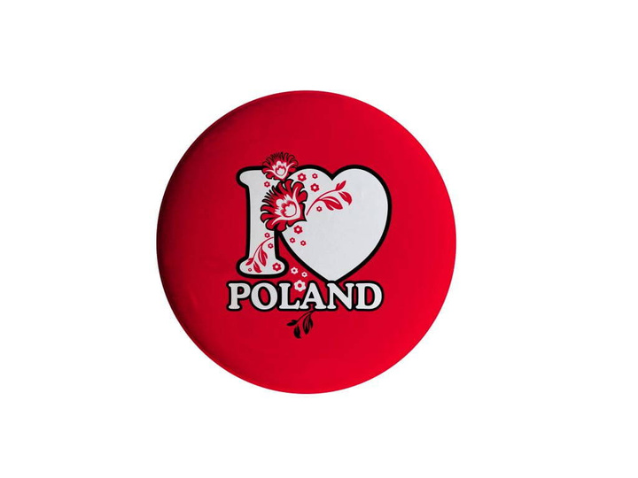 MAGNES " I LOVE POLAND" - CZERWONY