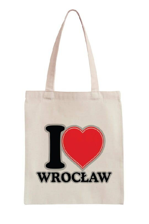 TORBA BAWEŁNIANA "I LOVE WROCŁAW" - SERCE