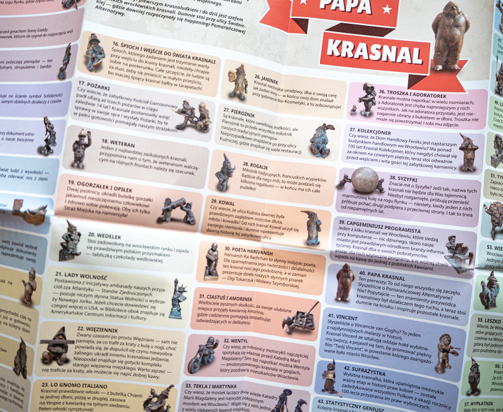 Mapka krasnalowa z naklejkami