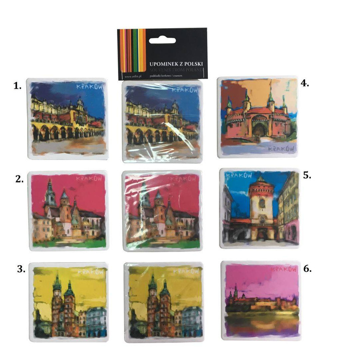Double coasters "Cracow" (1)