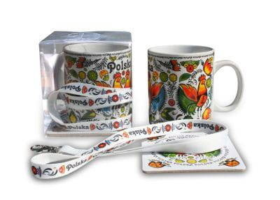 GIFT SET WITH FOLK DESIGN COCKS