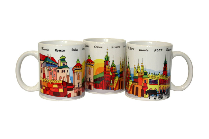 Mug painted "Cracov View"