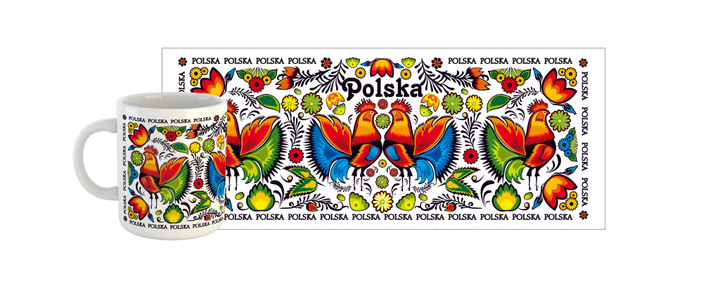 MUG WITH FOLK DESIGN