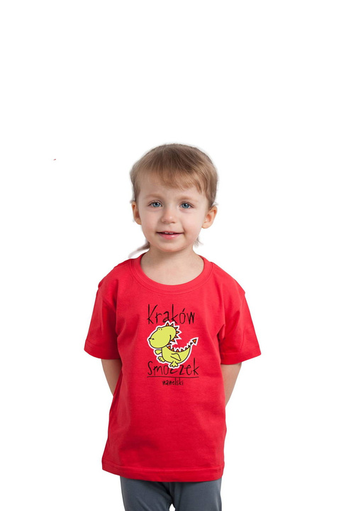 KOSZULKA"SMOCZKI" JUNIOR CZERWONA
