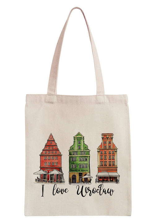 TORBA BAWEŁNIANA "WROCŁAW I LOVE KAMIENICZKI"