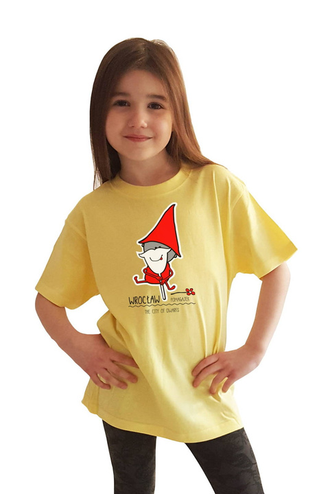 KOSZULKA"POMAGAJEK" JUNIOR ŻÓŁTA