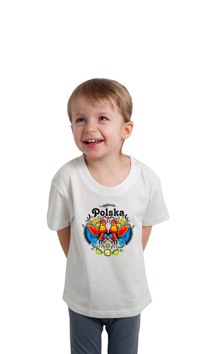 KOSZULKA"KOGUTY" JUNIOR BIAŁA