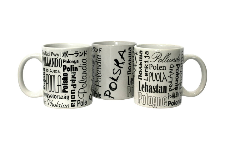 MUG "POLAND 25 JĘZ." - WHITE