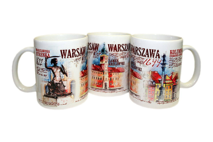 Mug with "WARSZAWA Retro"