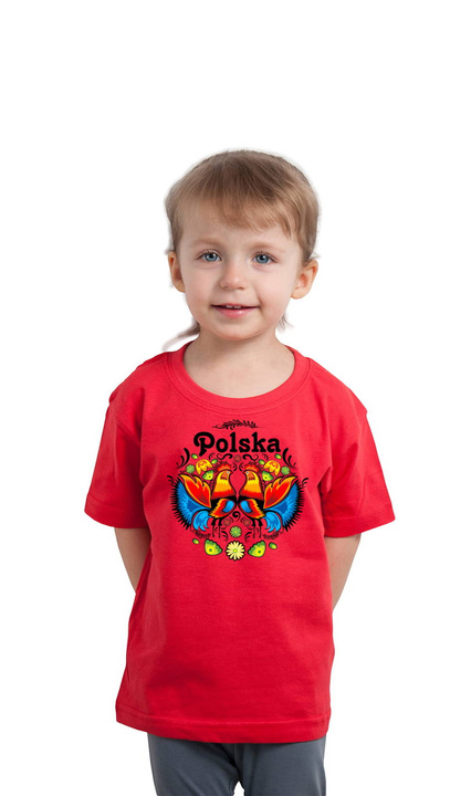 KOSZULKA"KOGUTY" JUNIOR CZERWONA