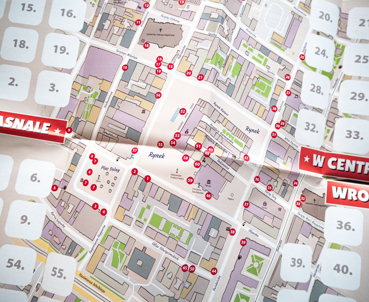 Dwarf map with stickers