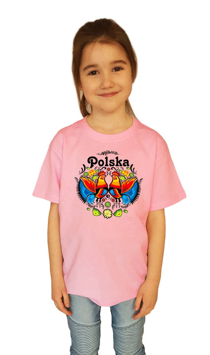 KOSZULKA"KOGUTY" JUNIOR RÓŻOWA