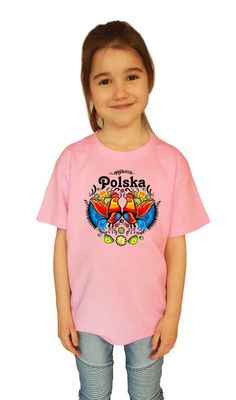KOSZULKA"KOGUTY" JUNIOR RÓŻOWA