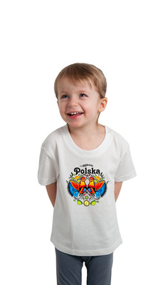 KOSZULKA"KOGUTY" JUNIOR BIAŁA