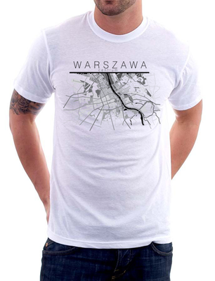 KOSZULKA "WARSZAWA MAPA"  