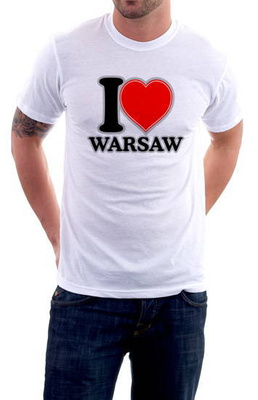 KOSZULKA I LOVE WARSAW(SERCE)