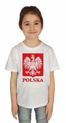 KOSZULKA "ORZEŁ" JUNIOR BIAŁA